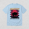 Jimothy Seattle T-Shirt Jimothy The Raccoon Shirt Cool Wild Animals Tee - Light Blue - WorldWideShirt
