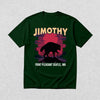 Jimothy Seattle T-Shirt Jimothy The Raccoon Shirt Cool Wild Animals Tee - Forest Green - WorldWideShirt
