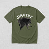 Jimothy T-Shirt Wild Raccoon Lover Shirt Love Jimothy Animals Seattle Tee - Military Green - WorldWideShirt