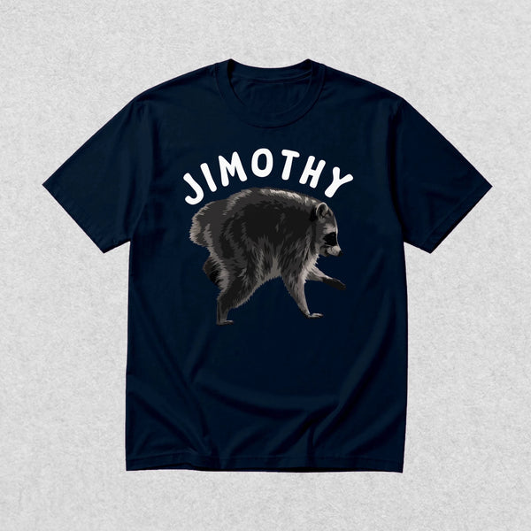 Jimothy T-Shirt Wild Raccoon Lover Shirt Love Jimothy Animals Seattle Tee - Navy Blue - WorldWideShirt