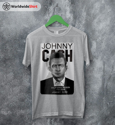 Johnny Cash T Shirt Johnny Cash Mugshot Shirt Johnny Cash T Shirt Vintage - WorldWideShirt