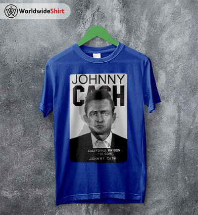 Johnny Cash T Shirt Johnny Cash Mugshot Shirt Johnny Cash T Shirt Vintage - WorldWideShirt