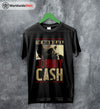 Johnny Cash T Shirt The Man in Black Johnny Cash Tour T Shirt Johnny Cash Shirt - WorldWideShirt
