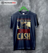 Johnny Cash T Shirt The Man in Black Johnny Cash Tour T Shirt Johnny Cash Shirt - WorldWideShirt