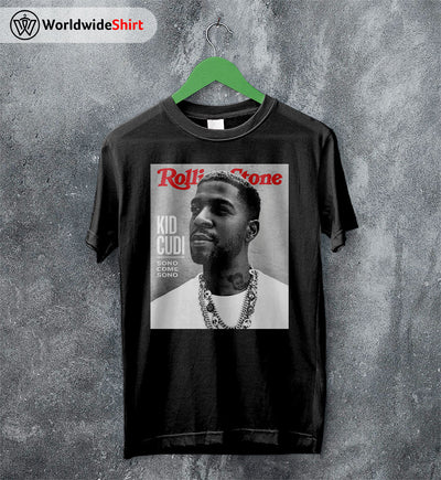 Kid Cudi Rolling Stone Poster T Shirt Kid Cudi Shirt Rapper Shirt - WorldWideShirt