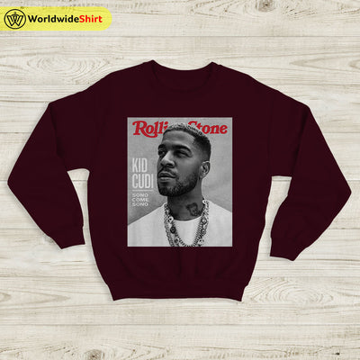 Kid Cudi Rolling Stone Sweatshirt Kid Cudi Shirt Rapper Shirt - WorldWideShirt