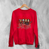Kittie Band Blood Artsy Sweatshirt Metalcore Girl Kittie Shirt Heavy Metal Members Crewneck - Red - WorldWideShirt