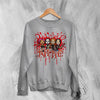 Kittie Band Blood Artsy Sweatshirt Metalcore Girl Kittie Shirt Heavy Metal Members Crewneck - Sport Grey - WorldWideShirt