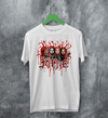 Kittie Band Blood Artsy T-Shirt Metalcore Girl Kittie Shirt Heavy Metal Members Tee - White - WorldWideShirt