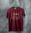 Kittie Band Blood Artsy T-Shirt Metalcore Girl Kittie Shirt Heavy Metal Members Tee - Red Maroon - WorldWideShirt