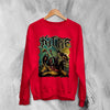 Kittie Band Sweatshirt Heavy Metal Kittie Shirt Metalcore Music Girl Band Crewneck - Red - WorldWideShirt