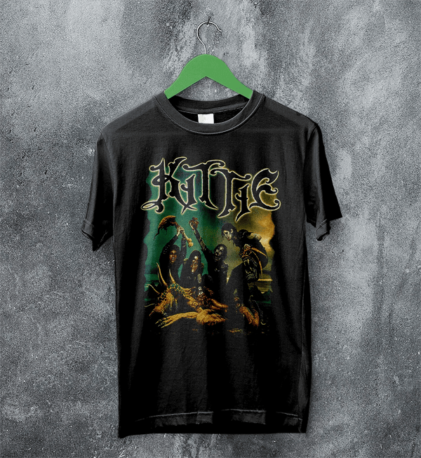 Kittie Band T-Shirt Heavy Metal Kittie Shirt Metalcore Music Girl Band Tee - Black - WorldWideShirt