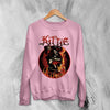 Kittie Female Band Sweatshirt Metalcore Girl Kittie Band Shirt Heavy Metal Music Crewneck - Light Pink - WorldWideShirt