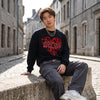 Kittie Love Logo Sweatshirt Metalcore Kittie Band Shirt Love Heavy Metal Crewneck WorldWideShirt