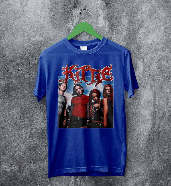 Kittie Member T-Shirt Photo Kittie Band Shirt Heavy Metalcore Female Band Tee - Royal Blue - WorldWideShirt