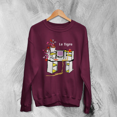 Le Tigre Sweatshirt From the Desk of Mr Lady Sweater Feminist Band Merch - WorldWideShirt