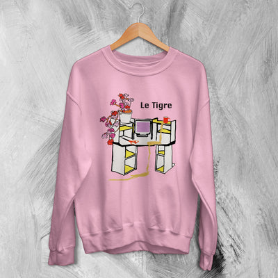 Le Tigre Sweatshirt From the Desk of Mr Lady Sweater Feminist Band Merch - WorldWideShirt