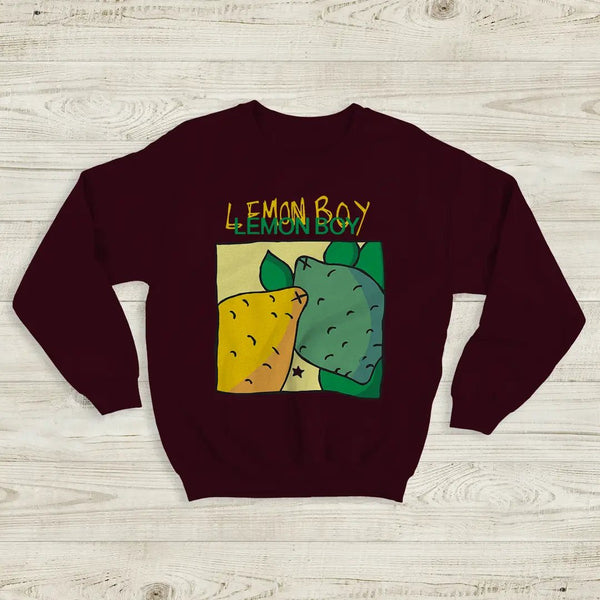 Lemon Boy Sweatshirt Cavetown Shirt Alt Album Tee Indie Pop Rock Music Merch - Red Maroon - WorldWideShirt