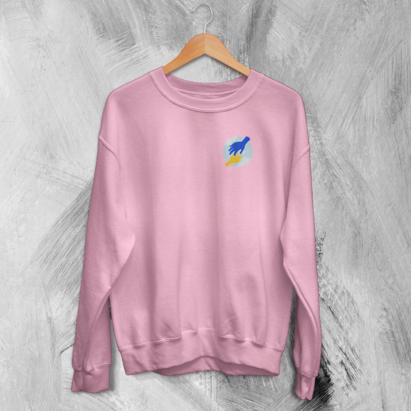 Let's Shake Hands Sweatshirt World Down Syndrome Day Shirt - Light Pink - WorldWideShirt