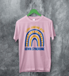 Love Down Syndrome T-shirt World Down Syndrome Day Shirt Rainbow Tee - Light Pink - WorldWideShirt
