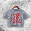 Love Have Many Faces Crop Top Love Have Many Faces Shirt Aesthetic Y2K Shirt - WorldWideShirt
