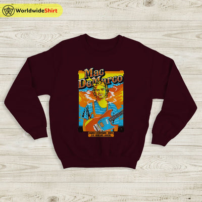 Mac DeMarco Tour Poster Sweatshirt Mac DeMarco Shirt Music Shirt - WorldWideShirt