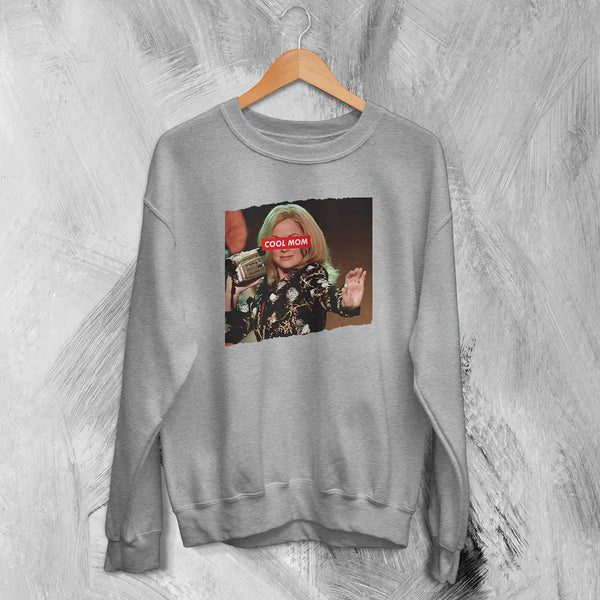 Mean Girls Cool Mom Sweatshirt Funny Mean Girls Shirt MOM Comedy Movie Crewneck - Sport Grey - WorldWideShirt
