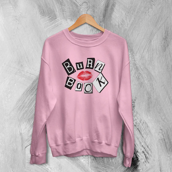 Mean Girls Geek Sweatshirt Nerd Mean Girls Shirt Movie Burn Book Lover Crewneck - Light Pink - WorldWideShirt