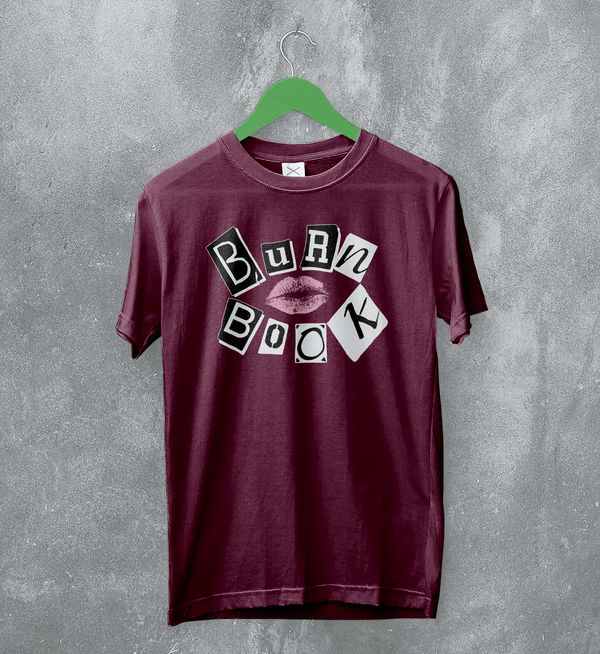 Mean Girls Geek T-Shirt Nerd Mean Girls Shirt Movie Burn Book Lover Tee - Red Maroon - WorldWideShirt