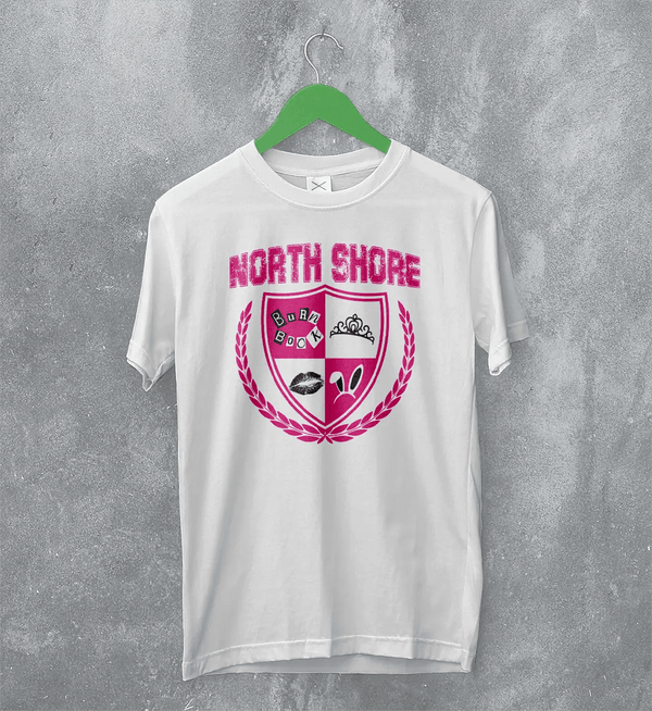Mean Girls North Shore T-Shirt High School Mean Girls Shirt Romcom Movie Tee - White - WorldWideShirt