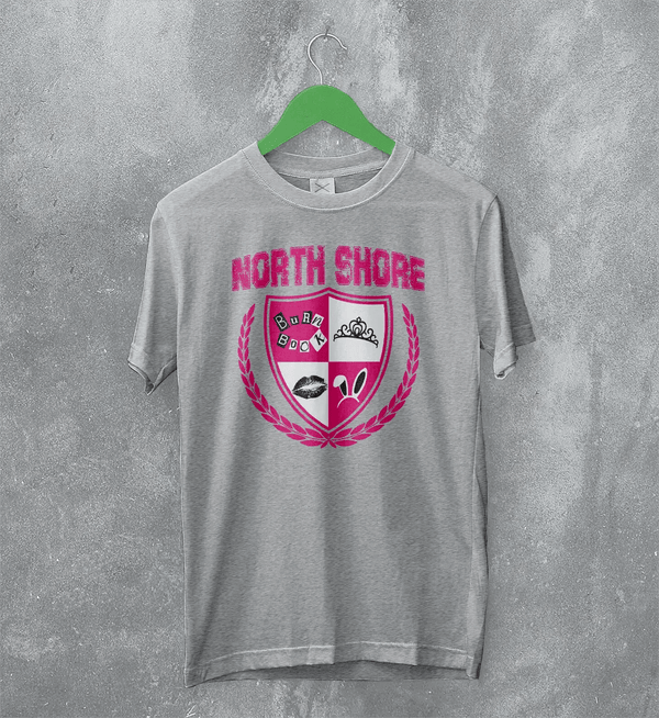 Mean Girls North Shore T-Shirt High School Mean Girls Shirt Romcom Movie Tee - Sport Grey - WorldWideShirt