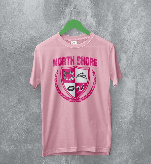Mean Girls North Shore T-Shirt High School Mean Girls Shirt Romcom Movie Tee - Light Pink - WorldWideShirt