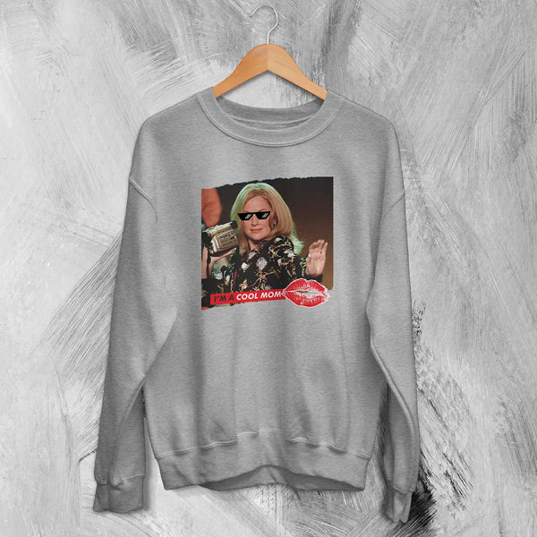 Mean Girls Sweatshirt Funny Im A Cool Mom Shirt Mean Girls MOM Comedy Movie Crewneck - Sport Grey - WorldWideShirt