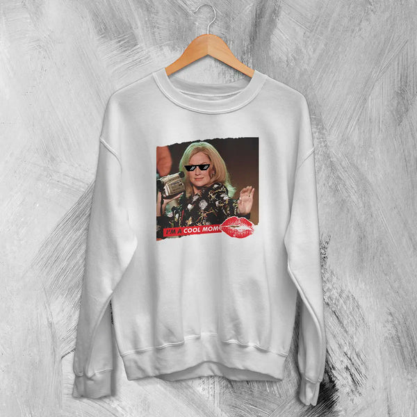 Mean Girls Sweatshirt Funny Im A Cool Mom Shirt Mean Girls MOM Comedy Movie Crewneck - White - WorldWideShirt