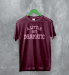 Mean Girls T-Shirt Little Bit Dramatic Shirt Roncom Movie Merch - Red Maroon - WorldWideShirt