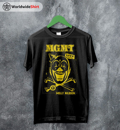 MGMT x Molly Nilsson Concert T Shirt MGMT Shirt Music Shirt - WorldWideShirt