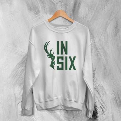 Milwaukee Bucks Sweatshirt Bucks Fear The Deer Sweater Basketball Fan Bucks Fanatics - WorldWideShirt