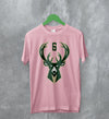 Milwaukee Bucks T-Shirt Iconic Basket Team Logo Bucks In Six Shirt Basketball Merch - WorldWideShirt