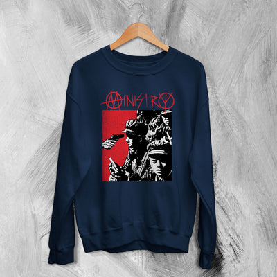 Ministry Sweatshirt Burning Inside Sweater Album Art Cover Band Merch - WorldWideShirt