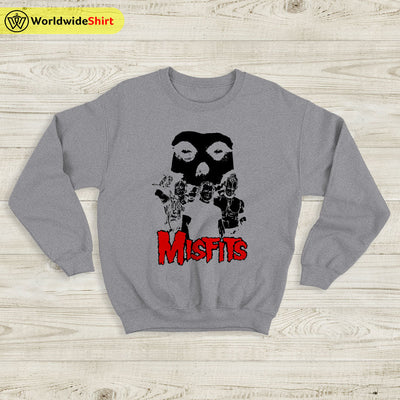 Misfits 1980 Tour Sweatshirt Misfits Shirt Music Shirt Classic Rock Shirt - WorldWideShirt