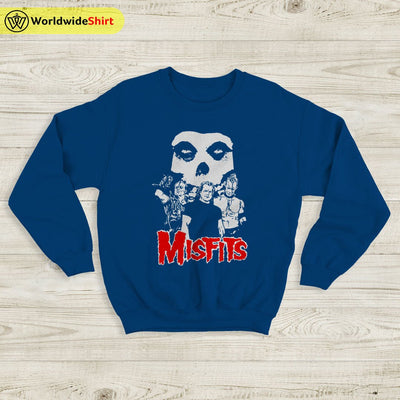 Misfits 1980 Tour Sweatshirt Misfits Shirt Music Shirt Classic Rock Shirt - WorldWideShirt