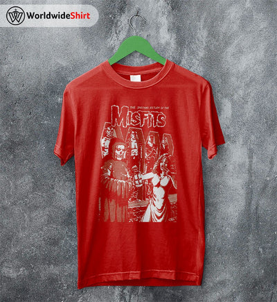 Misfits 80s Tour Poster T-shirt Misfits Shirt Classic Rock Shirt Music Shirt - WorldWideShirt