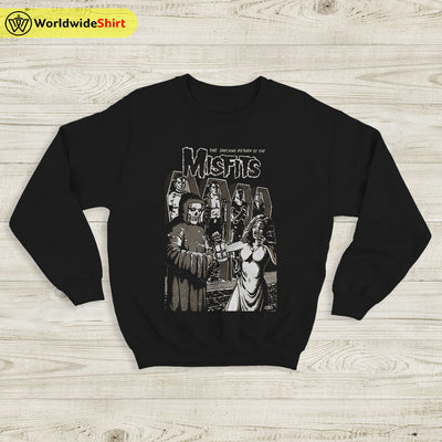 Misfits 80s Tour Sweatshirt Misfits Shirt Classic Rock Shirt Music Shirt - WorldWideShirt