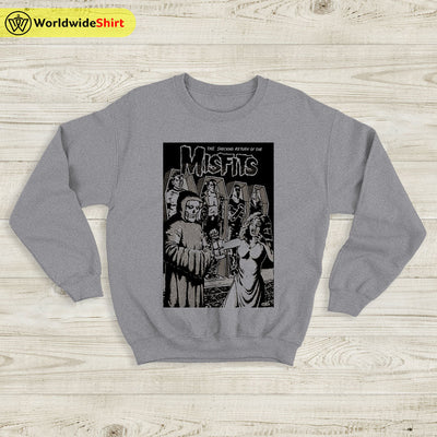 Misfits 80s Tour Sweatshirt Misfits Shirt Classic Rock Shirt Music Shirt - WorldWideShirt