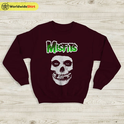 Misfits Band Logo Sweatshirt Misfits Shirt Classic Rock Shirt Music Shirt - WorldWideShirt