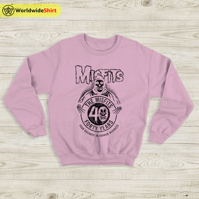 Misfits Forty Years Anniversary Sweatshirt Misfits Shirt Classic Rock Shirt - WorldWideShirt