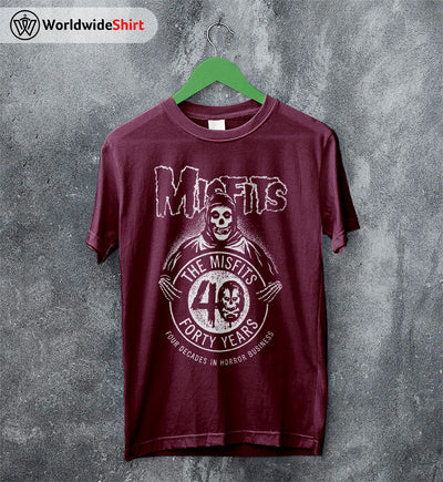 Misfits Forty Years Anniversary T-shirt Misfits Shirt Classic Rock Shirt - WorldWideShirt