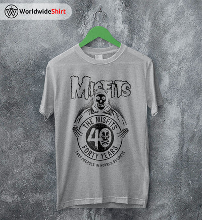 Misfits Forty Years Anniversary T-shirt Misfits Shirt Classic Rock Shirt - WorldWideShirt