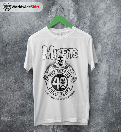 Misfits Forty Years Anniversary T-shirt Misfits Shirt Classic Rock Shirt - WorldWideShirt