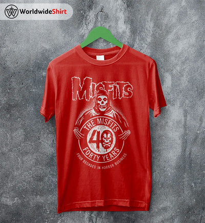 Misfits Forty Years Anniversary T-shirt Misfits Shirt Classic Rock Shirt - WorldWideShirt